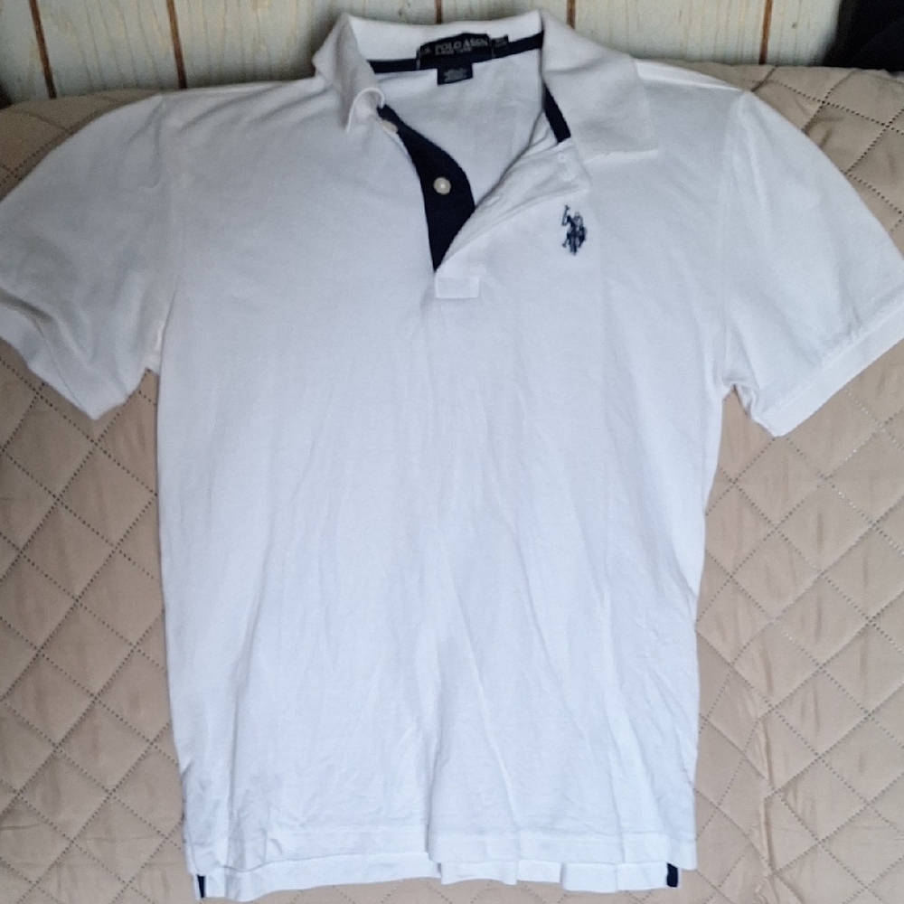Polo by Ralph Lauren Classic White Polo with Navy Details